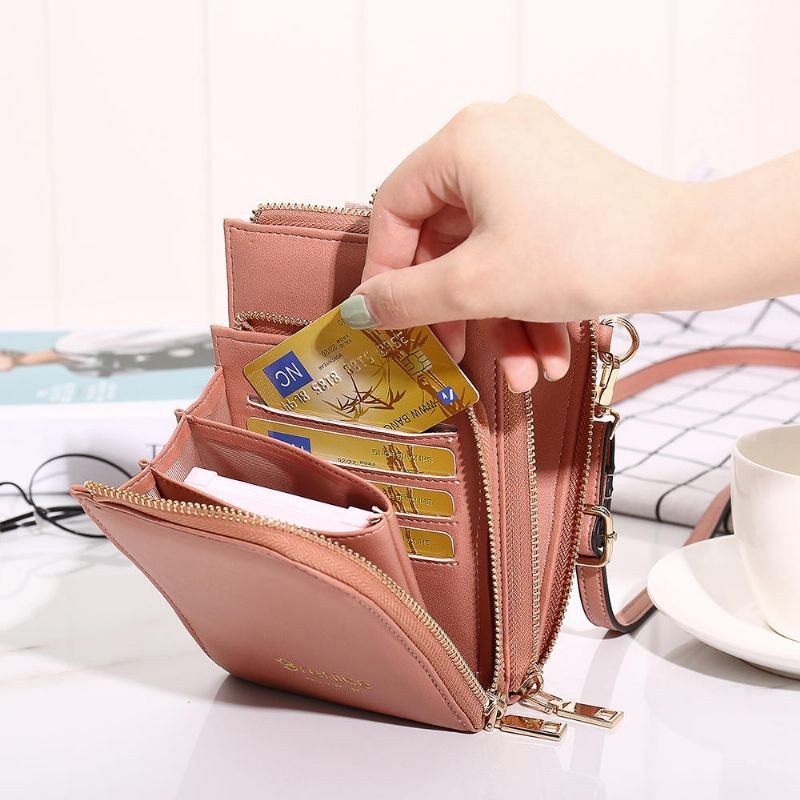 Comestic Crossbody-taske Med Flere Slots Til Kvinder