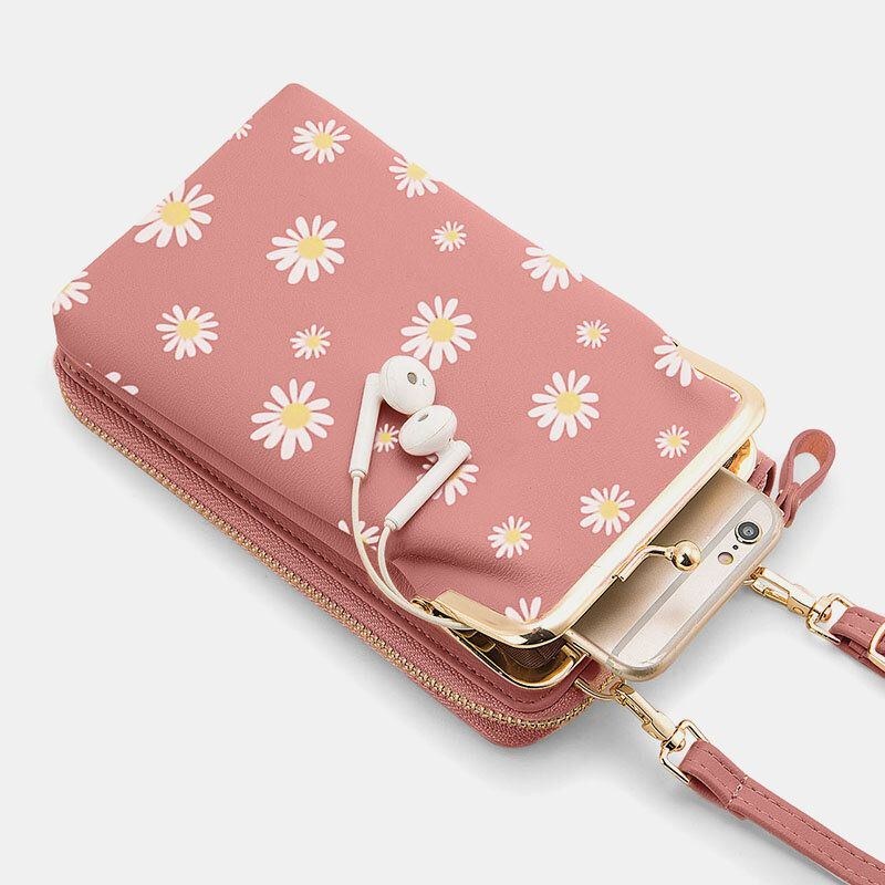 Dame 13 Kortpladser Telefontaske Daisy Crossbody Bag Skuldertaske