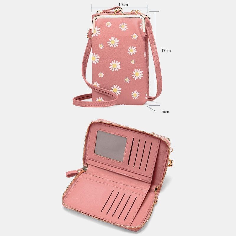 Dame 13 Kortpladser Telefontaske Daisy Crossbody Bag Skuldertaske