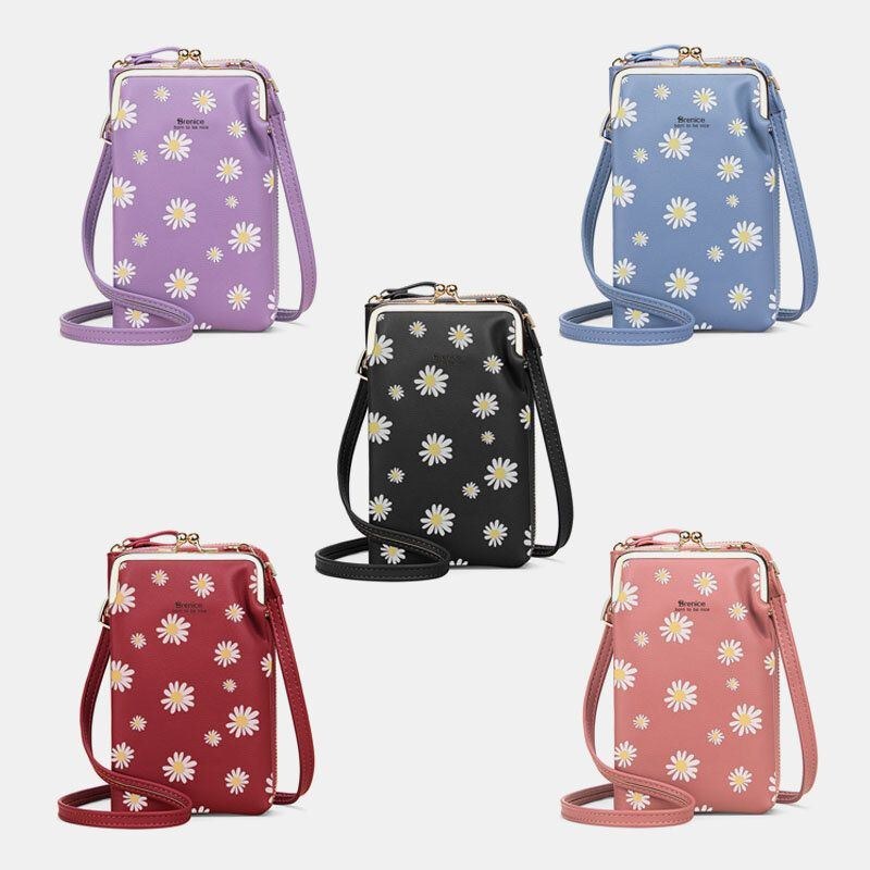 Dame 13 Kortpladser Telefontaske Daisy Crossbody Bag Skuldertaske