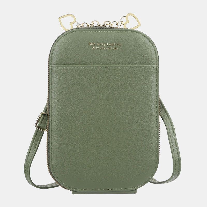 Dame 4 Kortpladser 6.5 Tommer Telefontaske Oval Taske Crossbody Taske