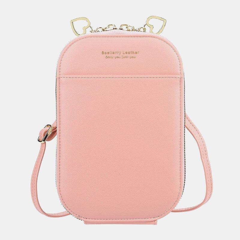 Dame 4 Kortpladser 6.5 Tommer Telefontaske Oval Taske Crossbody Taske