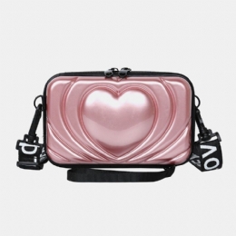 Dame 6.5 Tommer Love Solid Trunk Telefontaske Crossbody Taske