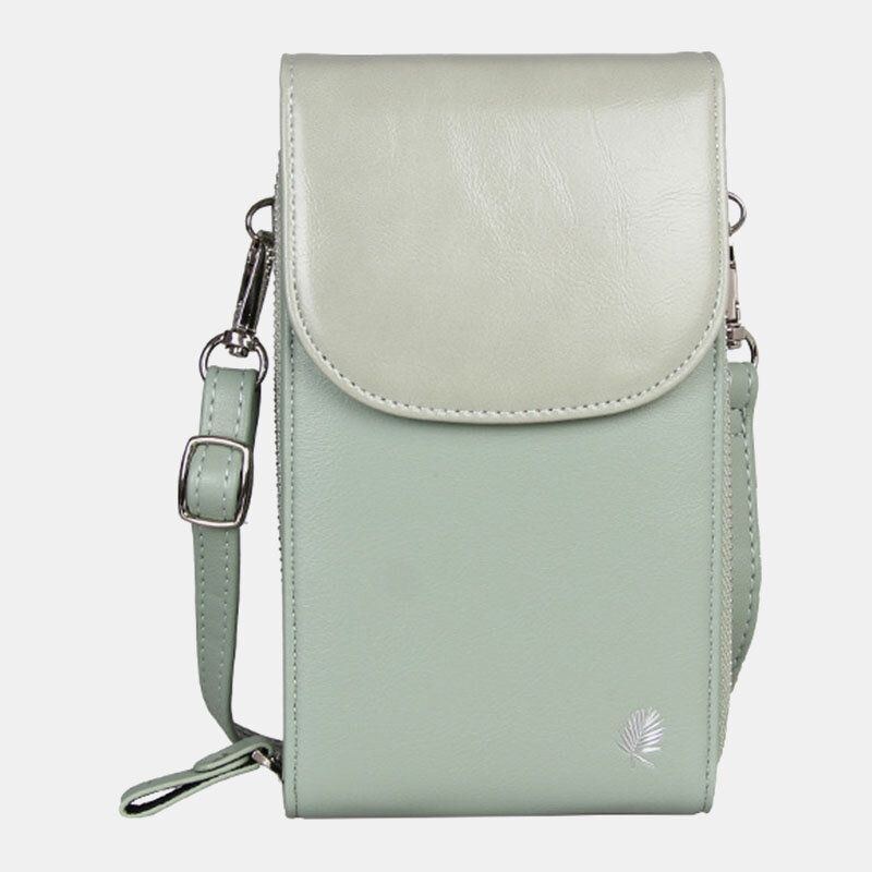 Dame 8 Kortpladser Telefontaske Solid Crossbody-taske Skuldertaske