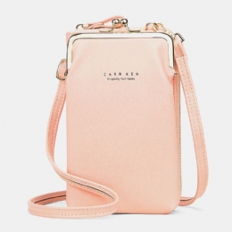 Dame 9 Kortpladser Telefontaske Solid Crossbody-taske Skuldertaske