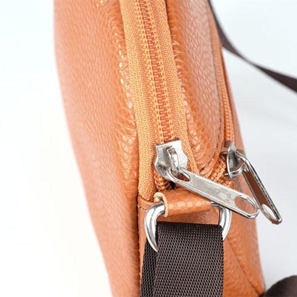 Dame Ægte Læder Okselæder Casual Skuldertaske Telefontaske Crossbody Taske