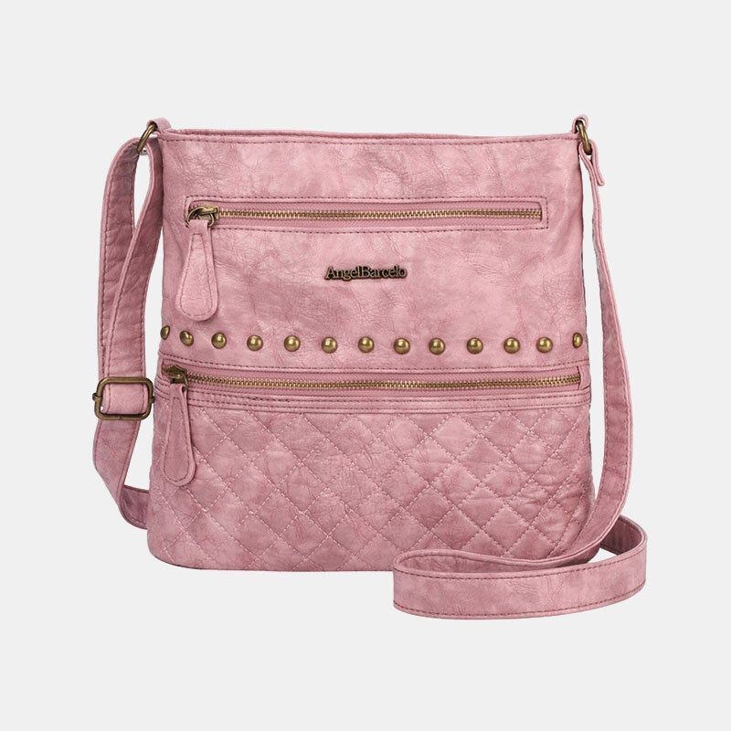 Dame Argyle Vandtæt Hardware Anti-tyveri Crossbody Bag Skuldertaske