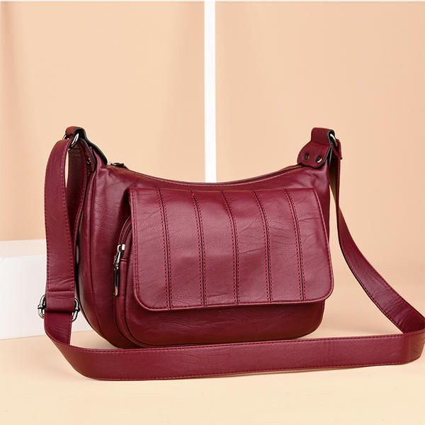 Dame Blødt Læder Fritid Crossbody Tasker Messenger Tasker