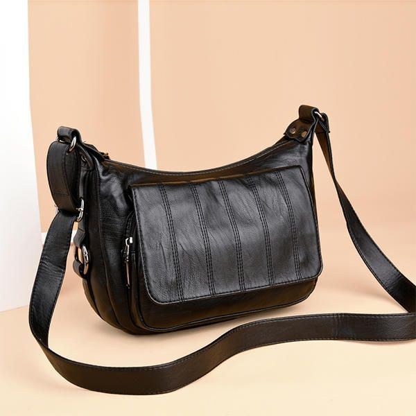 Dame Blødt Læder Fritid Crossbody Tasker Messenger Tasker