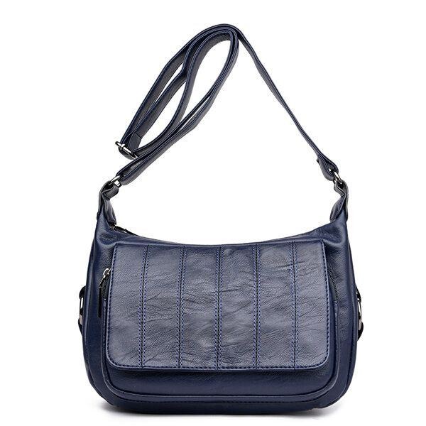 Dame Blødt Læder Fritid Crossbody Tasker Messenger Tasker