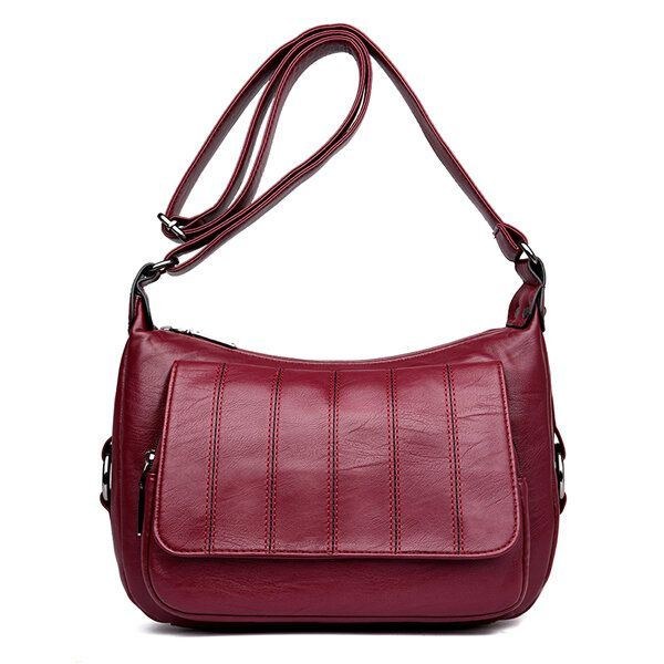 Dame Blødt Læder Fritid Crossbody Tasker Messenger Tasker