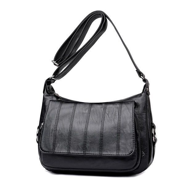 Dame Blødt Læder Fritid Crossbody Tasker Messenger Tasker