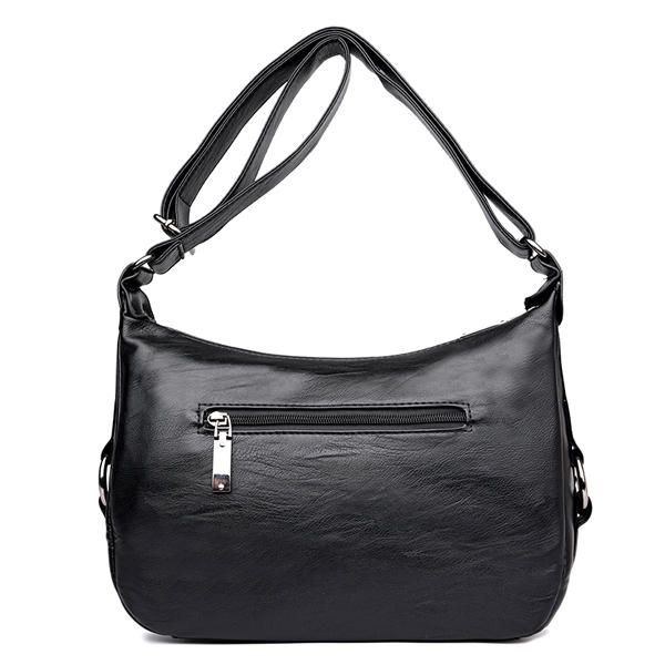 Dame Blødt Læder Fritid Crossbody Tasker Messenger Tasker