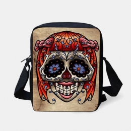 Dame Børn Halloween Stil Klædt Sødt Kranie Mønster Crossbody Taske Til At Bære Slik Sukker