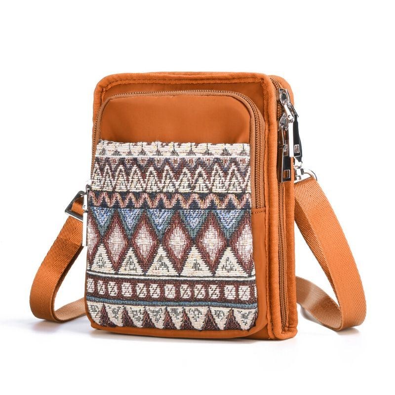 Dame Canvas Bohemian Skulder Crossbody Taske