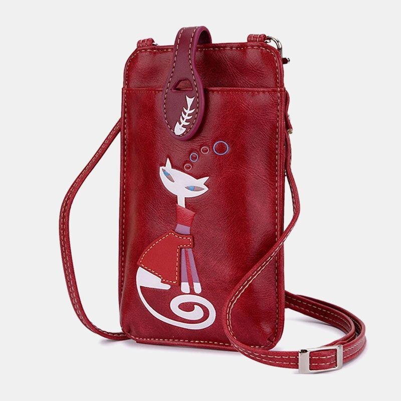 Dame Casual Fashion Skønhed Kattemønster Crossbody-taske Skuldertaske Til Udendørs