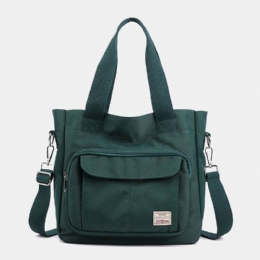 Dame Casual Letvægts Tote Solid Håndtaske Med Stor Kapacitet Crossbody-taske