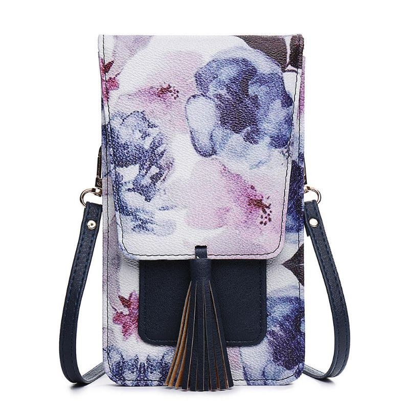 Dame Casual Multi-color Flower National Telefontaske