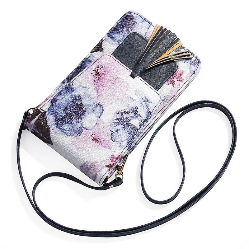 Dame Casual Multi-color Flower National Telefontaske