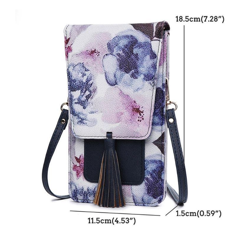 Dame Casual Multi-color Flower National Telefontaske