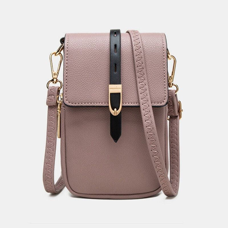 Dame Casual Patchwork 6.3 Tommer Telefontaske Crossbody-taske