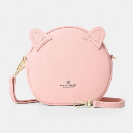 Dame Casual Solid Cat-mønster Telefontaske Crossbody Taske