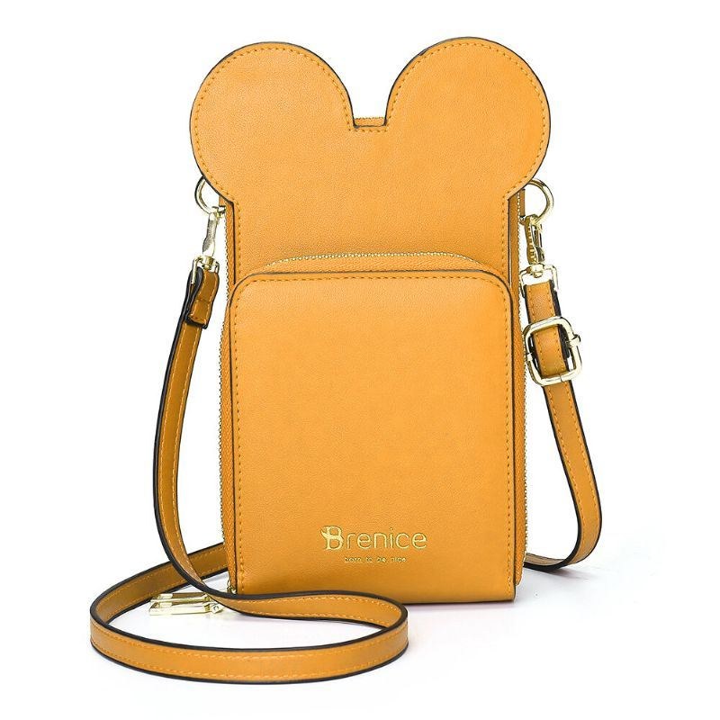 Dame Cute Animal Phone Bag Solid Crossbody Taske