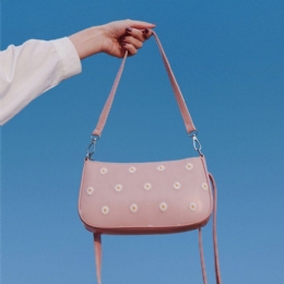 Dame Dotted Daisy Printed Shoulder Bag Crossbody Bag