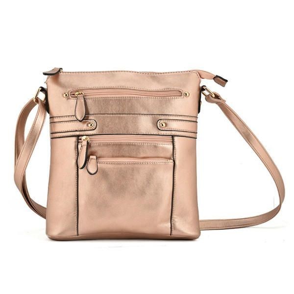 Dame Flerlags Lynlåslommer Messenger Tasker Casual Skuldertasker Crossbody Tasker