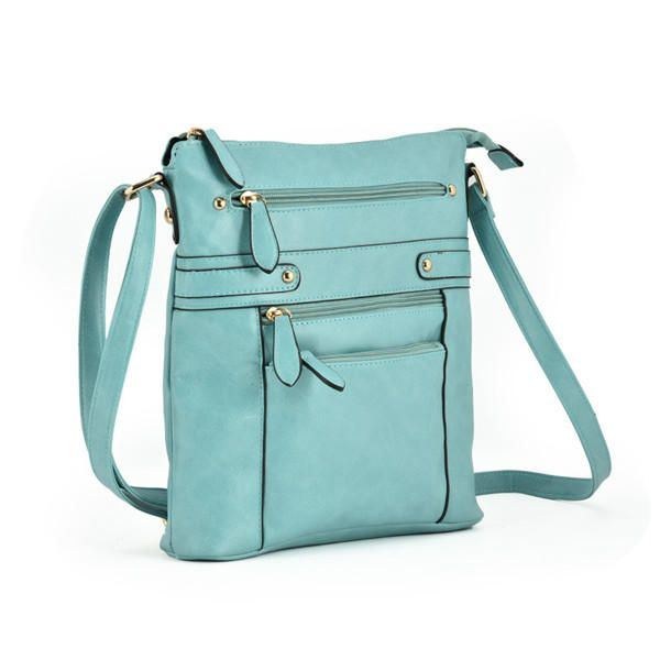 Dame Flerlags Lynlåslommer Messenger Tasker Casual Skuldertasker Crossbody Tasker