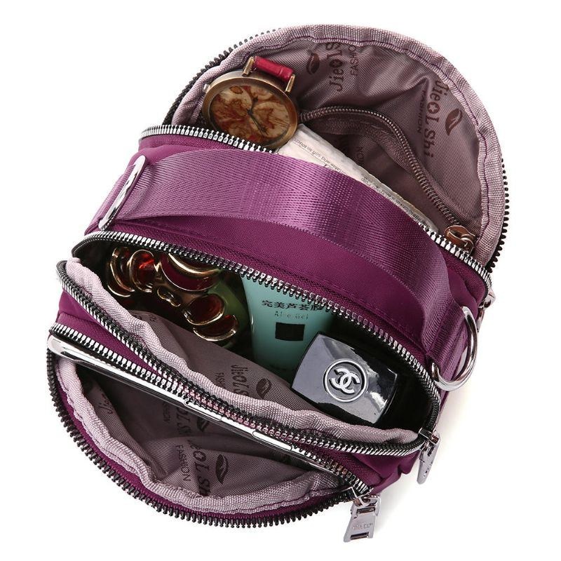 Dame Fritid Vandtæt Multi-pocket Plaid Crossbody Taske Skuldertaske