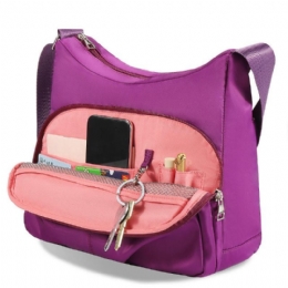 Dame Fritidsnylon Multifunktionel Skuldertaske Med Stor Kapacitet Crossbody-taske