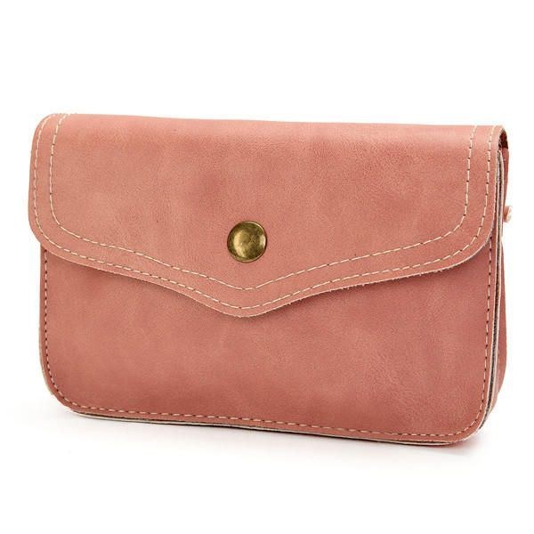 Dame Hasp Mini Skuldertasker Pu Læder Telefon Tasker Case Crossbody Tasker