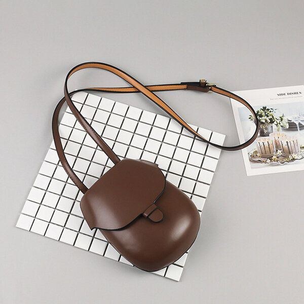 Dame Imiteret Læder Skaltaske Fritids Skuldertaske Bucket Bag Crossbody Taske Telefontaske