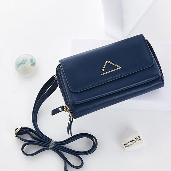 Dame Imiteret Læder Stilfuld Lille Crossbody Taske