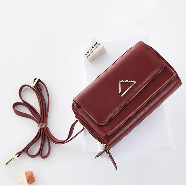 Dame Imiteret Læder Stilfuld Lille Crossbody Taske