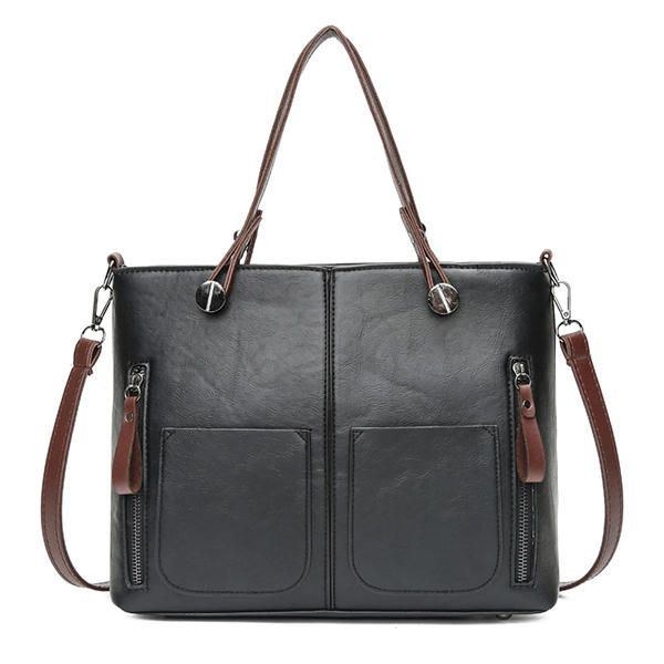 Dame Kunstlæder Minimalistisk Håndtaske Crossbody Taske