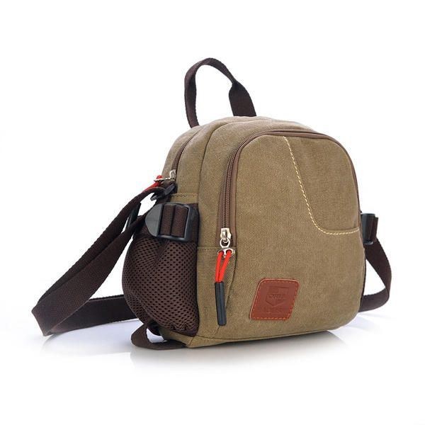 Dame Mænd Casual Canvas Crossbody-tasker Lette Håndtasker Udendørs Skuldertasker