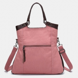 Dame Mænd Multifunktion Canvas Crossbody Taske Rygsæk