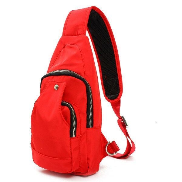 Dame Mænd Nylon Brysttasker Sport Vandtætte Crossbody Tasker Casual Outdoor Tasker