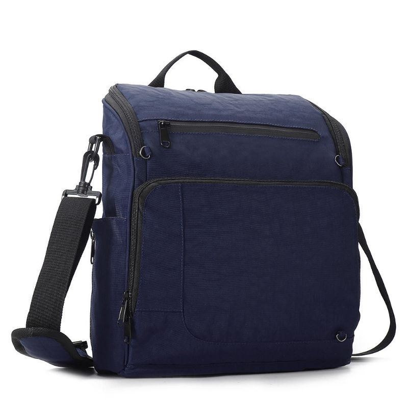 Dame Mænd Nylon Multi-lommer Casual Crossbody Taske