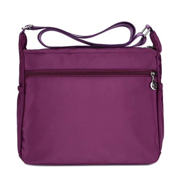 Dame Med Stor Kapacitet Vandtæt Nylon Skuldertaske Crossbody Taske