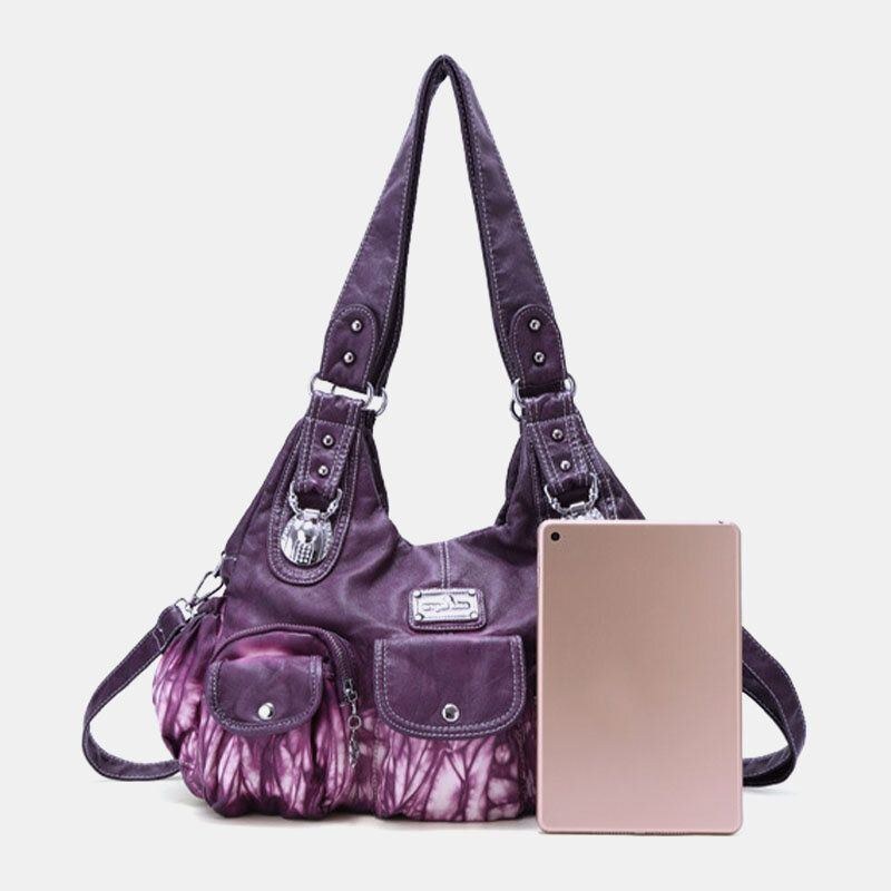 Dame Multi-pocket Crossbody Bag Tie Dye Skuldertaske