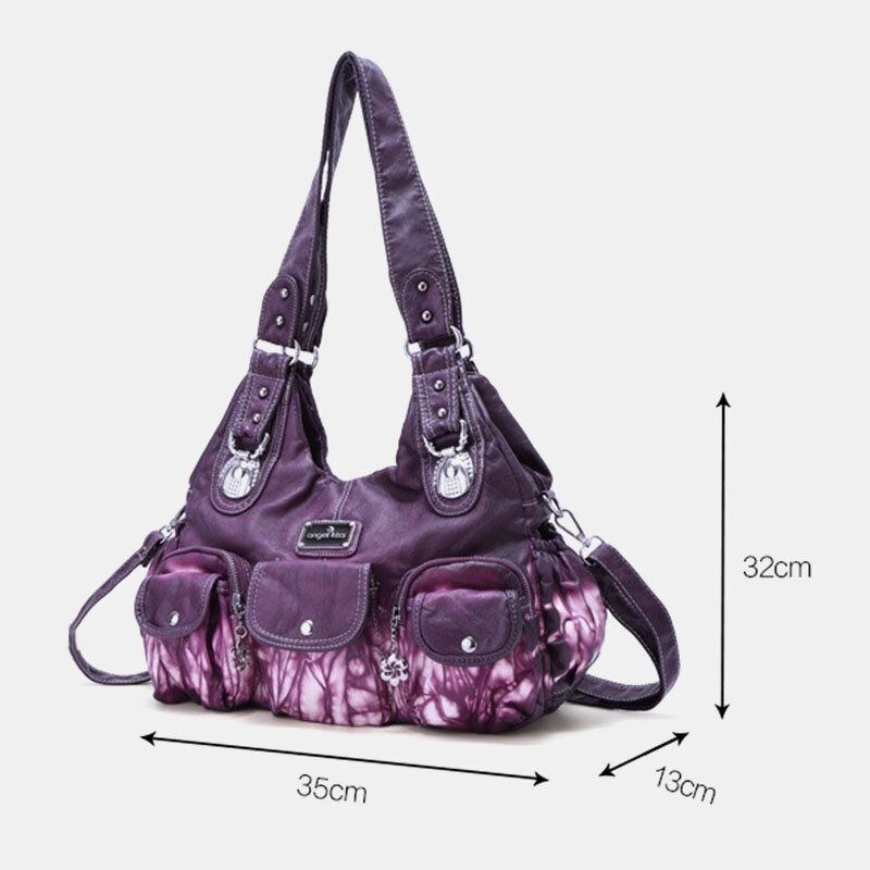 Dame Multi-pocket Crossbody Bag Tie Dye Skuldertaske