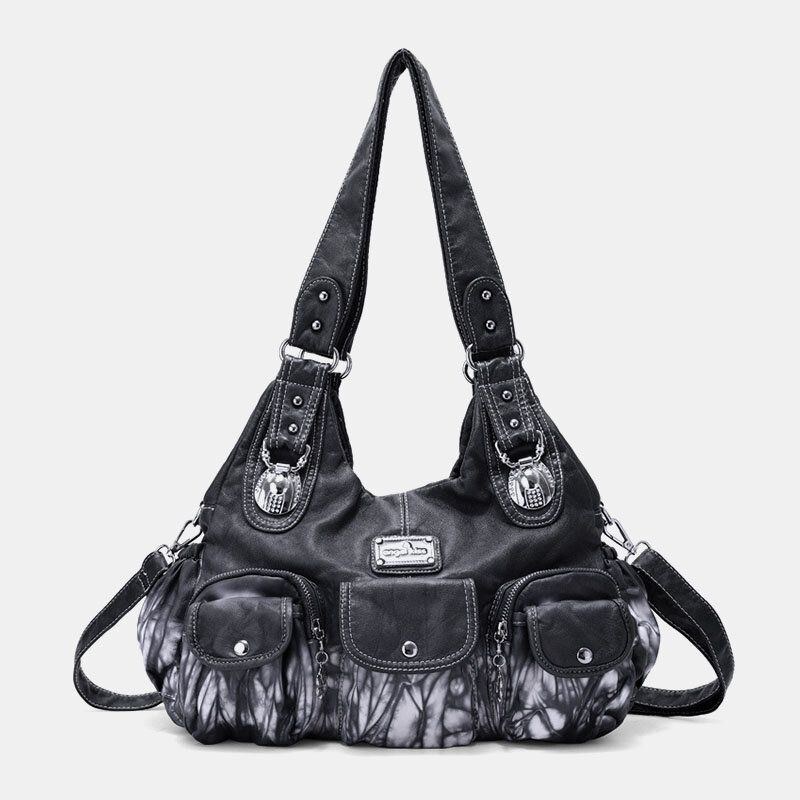 Dame Multi-pocket Crossbody Bag Tie Dye Skuldertaske