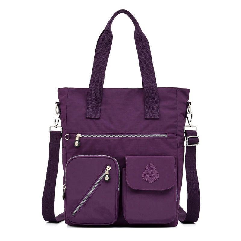 Dame Nylon Håndtaske Med Stor Kapacitet Crossbody-taske