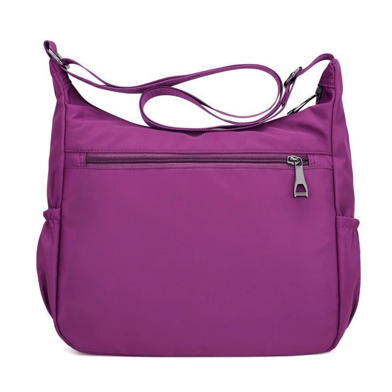 Dame Nylon Lette Skuldertasker Multi Pocket Crossbody Taske