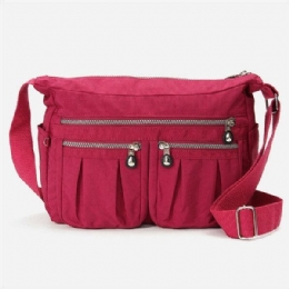 Dame Nylon Letvægtstasker Casual Outdoors Vandtætte Skuldertasker Crossbody Tasker