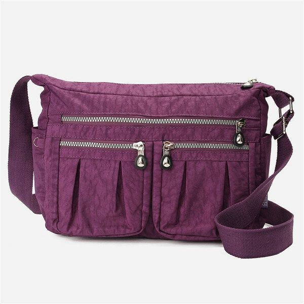 Dame Nylon Letvægtstasker Casual Outdoors Vandtætte Skuldertasker Crossbody Tasker