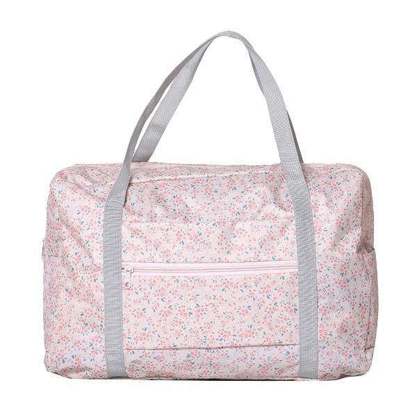 Dame Nylon Små Blomster Rejsetaske Blomster Duffel Bag Bagagetaske Håndtaske